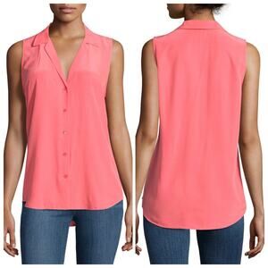 Equipment NWT  Silk Blouse Pink Sleeveless Top Adalyn